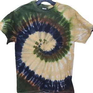 Tie Dye Short Sleeve Tee Tshirt M New Tye Cotton